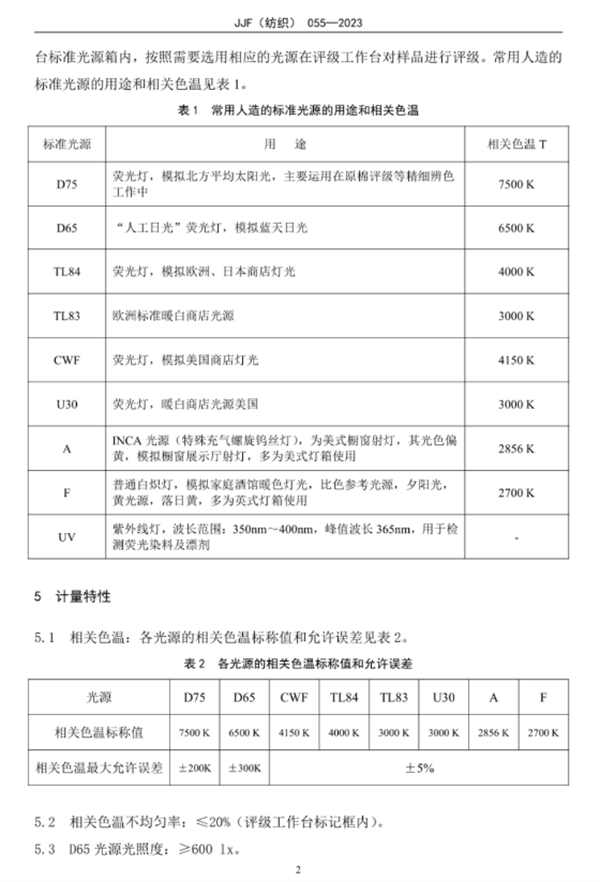 標準光源箱校準規(guī)范2023完整版7